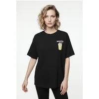 ONLY Kurzarmshirt ONLRITA S/S PRINTED TEE CS JRS Baumwolle, loose fit, Rundhals
