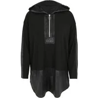 Doris Streich Longshirt (1-tlg) mit Einsätzen aus Lederimitat