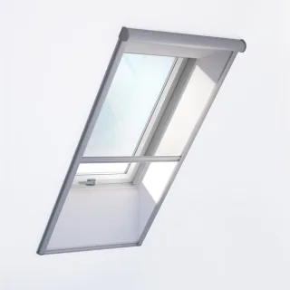 Dachfenster mit Insektenschutzrollo, PVC, RoofLite+ made by Velux Group, Solid PVC, mit Fliegengitter, 55x78 cm, individuell konfigurieren