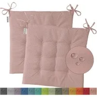 heimtexland Sitzkissen Outdoor Stuhlkissen Garten Stuhlpolster wetterfest, schmutz- und wasserabweisend I UV-beständig I 40 x 40 x 3 cm