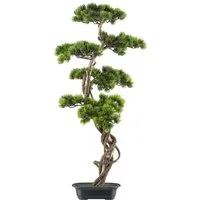 Kunstbonsai Bonsai Kiefer, Creativ green, Höhe 90 cm, mit elegantem Stamm