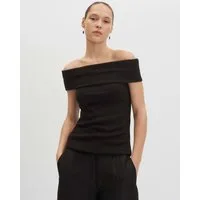 someday Kurzarmshirt Kanouk Off-Shoulder-Ausschnitt für feminine Looks