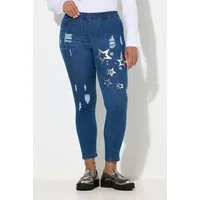 Angel of Style 5-Pocket-Jeans Jeggings Jule Slim Fit Metallic-Sterne Elastikbund