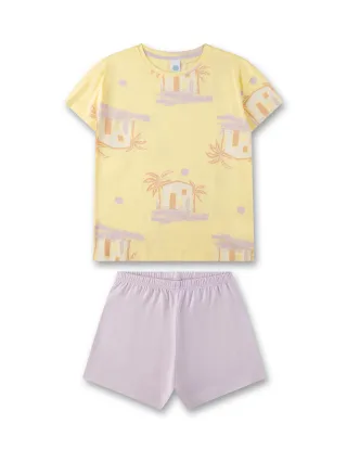 Sanetta - Schlafanzug kurz lemonade - Gr. - 140