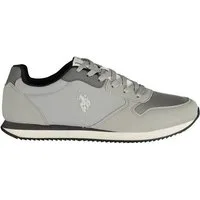 U.S. Polo Sneaker Herren Sportschuh grau mit Schnürsenkeln und