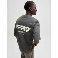 Jack & Jones T-Shirt JCOCLUB BACK TEXT PRNT TEE SS CREW SN mit Print