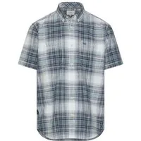 camel active Karohemd kurzarm, mit Button-Down-Kragen