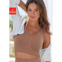 Nuance by Lascana Bralette-BH, BH ohne Bügel, Bustier (Packung, 2-tlg) SEAMLESS, angenehm weich, bequemer BH