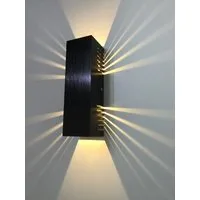 SpiceLED LED Wandleuchte Black Edition, Warmweiß (2700 K), LED fest integriert, Warmweiß, 6 Watt