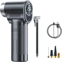GARRYFIZH Akku-Luftpumpe ST-5518 Akku Luftpumpe Auto 150PSI Elektrischer Kompressor Tragbar, Digitaler Reifendruckprüfer für Auto, Fahrrad, Ball – Schnell & Sicher