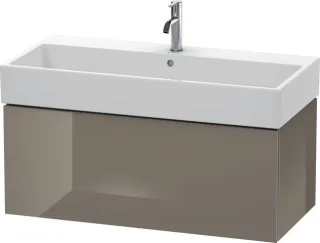 Duravit L-Cube Waschtischunterbau wandhängend Flanell Grau Hochglanz 984x459x394 mm - LC617808989 LC617808989