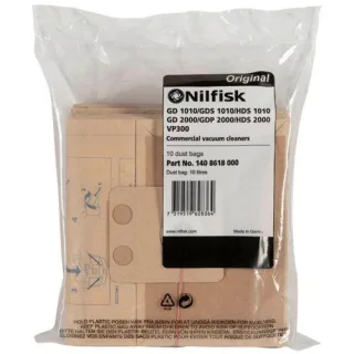 Nilfisk 10x Staubbeutel für VP 300 HEPA EU2 + VP 100 EU