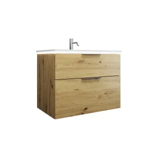 Burgbad Mineralguss Waschtisch-Set Eqio Eiche Dekor Urban/Alpinweiss, SEZE082F5662C0001 SEZE082F5662C0001