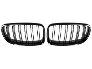 Kühlergrill DOPPELSTEG Schwarz Glanz für BMW E90 E91 Limo Touring 09-13