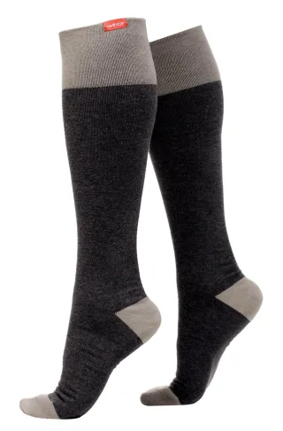 VIM&VIGR - Baumwollsocken mit abgestufter Kompression 20-30 mmhg für Männer & Frauen - Dunkel- & Hellgrau