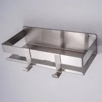 Dolvhin Duschablage ohne Bohren, Duschregal Edelstahl, Duschkorb Aufbewahrung Badregal, Badablage, zum Bohren oder Kleben inkl. extra starkem Klebeset