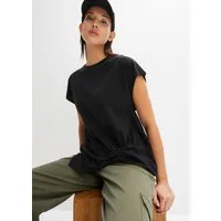 bonprix T-Shirt lässig geschnittene Passform, ärmellos, mit Knotendetail