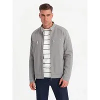 OMBRE Bikerjacke Bikerjacke mit Stehkragen
