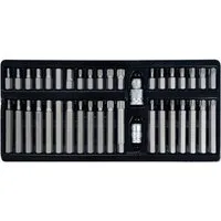 Yato Bohrer- und Bit-Set YT-0400 Professionelles Bit-Set Torx Spline Hex, aus S2-Werkzeugstahl, hohe Härte HRC 58 62, im Koffer