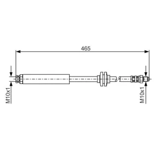 Bosch Bremsschlauch vorne Fiat Panda 169