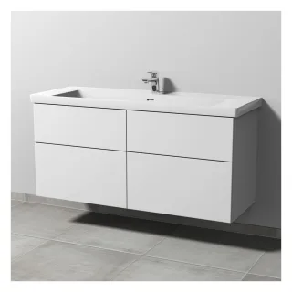 Sanipa 3way Waschtischunterbau zu Villeroy & Boch Subway 3.0 Waschtisch mit 4 Auszügen, Weiß-Soft SM85043