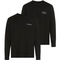 Quiksilver Longsleeve SURF LOCK UP OMNI LS PACK (2-tlg) Doppelpack mit 2 Teilen, Langarm-Design, aus Baumwolle