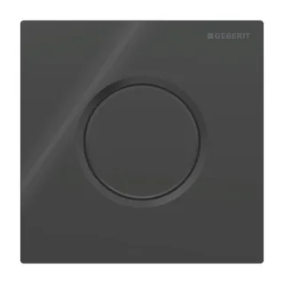 Geberit Typ 01 Urinal-Steuerung 116011DW5 pneumatisch, Round, tiefschwarz RAL 9005