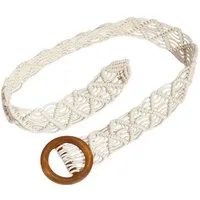 nsihing Flechtgürtel Damen Boho Geflochtener Taillengürtel, Rope Braid Hüftgürtel für Kleider & Freizeit, Vintage Gürtel für Damen