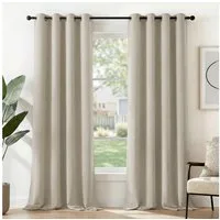 Deconovo Verdunkelungsvorhang Gardinen mit Ösen Blickdichte Vorhang Kälteschutz Schlafzimmer 2er Set, Blackout Curtain einfarbig Thermo Vorhang Verdunkelung Wärmeisolierend