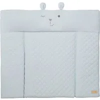 roba® Wickelauflage Style, Soft, sky, mit aufgesticktem Gesicht