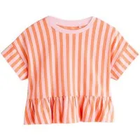 Next Schößchenshirt Kurzarmshirt mit Schößchen aus 100 % Baumwolle (1-tlg)