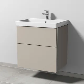 Sanipa 3way Waschtischunterbau zu Villeroy & Boch Avento Waschtisch mit 2 Auszügen, Kaschmir-Matt BP6211U