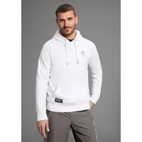 Bruno Banani Kapuzensweatshirt langärmlig, schmal geschnitten, bedrucktes Design