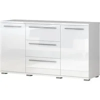 OTTO home Sideboard Piano, Kombikommode, 2-türig mit 3 Schubladen, 153x45x85cm, UV lackiert, hochglänzend, Soft-Close Funktion