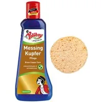 poliboy 99A5601, Messing Kupfer Pflege - 200ml - mit Schwamm Schmuckreiniger (zur Reinigung und Pflege - mit Anlaufschutz - Made in Germany)