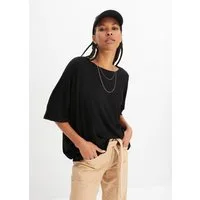 bonprix Oversize-Shirt oversize Passform, Halbarm-Design, aus Viskose und Elasthan