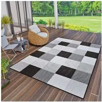 Vimoda Outdoorteppich Teppich Terrassen In- und Outdoor Flachgewebe In Beige, Rechteckig, Läufer Balkon, Küche Flur Einfarbig