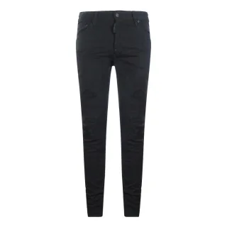 Dsquared2 - Cool Guy Jean - Schwarze, Verstärkte, Zerrissene Jeans