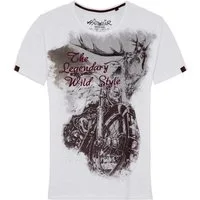 Hangowear Trachtenshirt Trachtenshirt Herren - FALKO - weiß