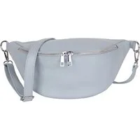 MIRROSI Bauchtasche Damen, Wildleder, Made in Italy, Umhängetasche, Brusttasche (Schultertasche für jeden Anlass (1 Tasche & 1 Gurt), 33x18x12cm, Reißverschlussfach auf der Rückseite), Crossbody Bag, Schulterriemen Länge verstellbar