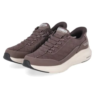 Skechers Slip-Ins Sneaker CONTOUR FOAM COZY FIT - Gr. 40 - Braun - Textil & Synthetik
