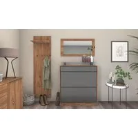 borchardt Möbel Garderoben-Set Tom, (3-St), Schuhschrank stehend