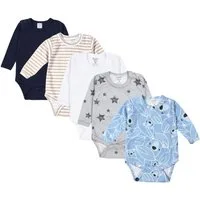 TupTam Langarmbody TupTam Jungen Baby Body Langarm Unifarben 5er Pack