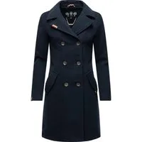 Marikoo Kurzmantel Nanakoo edler Damen Trenchcoat in Wollmantel-Optik