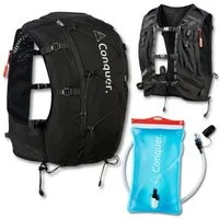 Conquer. Trinkrucksack Laufweste 15L Damen & Herren – Trailrunning Rucksack mit Trinksystem, Eng anliegende Laufweste