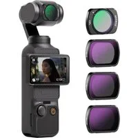 Neewer FL-P5 Magnetisches ND&CPL Filter Set für DJI OSMO Pocket 3 / Pocket 4 Foto-Filter-Sets (4er Pack ND16 ND64 ND256 Polarisationsfilter und Neutraldichte Zubehör)