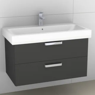 Artiqua 413 Waschtischunterschrank für iCon 124090, 124093 Anthrazit Glanz, 413-WU2L-K13-7065-51 413-WU2L-K13-7065-51
