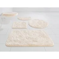 Grund Badematte Melos, Badvorleger, Badezimmer Teppich, sehr weich, Höhe 27 mm, rutschhemmend beschichtet, fußbodenheizungsgeeignet, Kunstfaser, rechteckig, melierte Optik, sehr weicher Flor, Melange-Effekt, Made in Europe