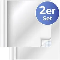 Maximex Dekorationsfolie Spiegeleffekt-Folie, (Set, 2St), 150x58 cm, zuschneidbar, selbstklebend, für Wand, Tür oder Schrank
