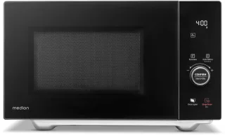 Medion Mikrowelle "MD 12041, 4in 1, Doppelgrill, Heißluftfunktion, Sensor Touch" Grill und Heißluft  Mikrowelle 10 Leistungsstufen, 11 Automatikprogramme, Auftaufunktion, schwarz